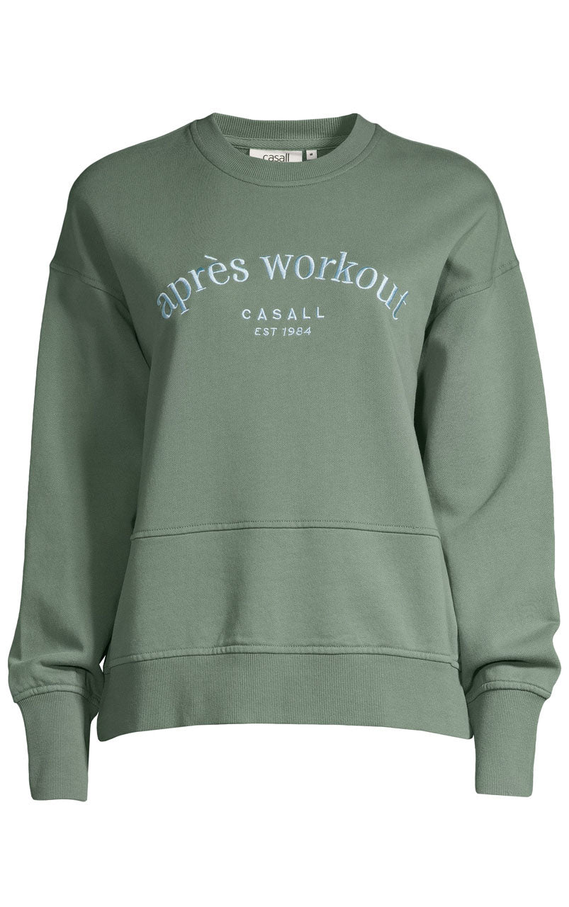 Terry Spring Crew Neck Dusty Green