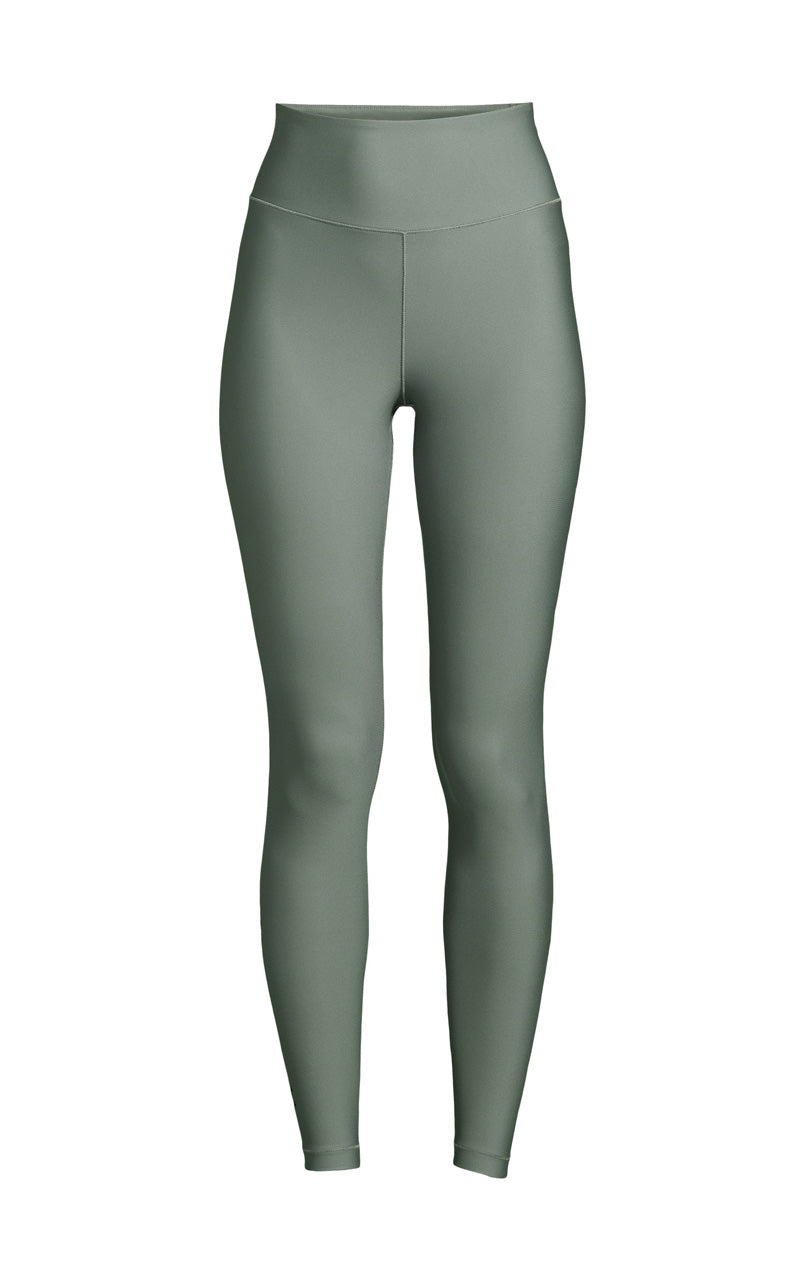 Graphic High Waist Tights Dusty Green